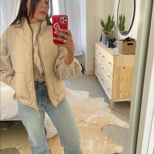 Brown Tan Puffer Vest from J Crew
